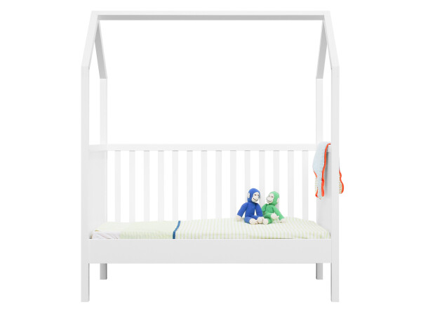 My First House/Corsica 3 piece nursery furniture set with cot bed White