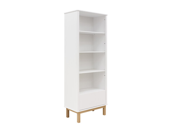 Bookcase Mika White/Oak