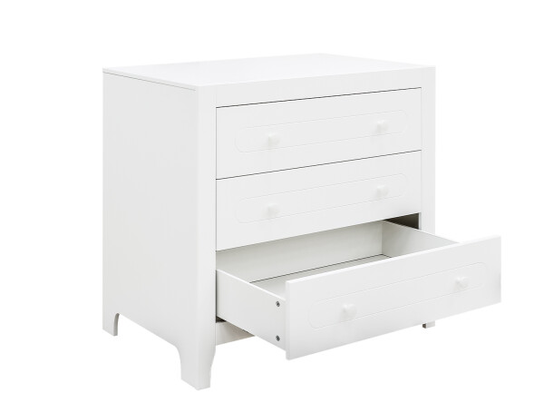 Dresser with 3 drawers Evi White