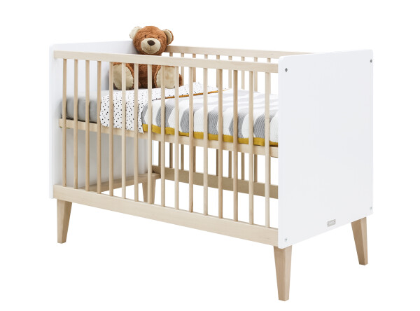 Bed 60x120 Indy White/Natural