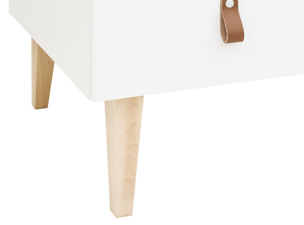 Dresser with 3 drawers Indy White/Natural