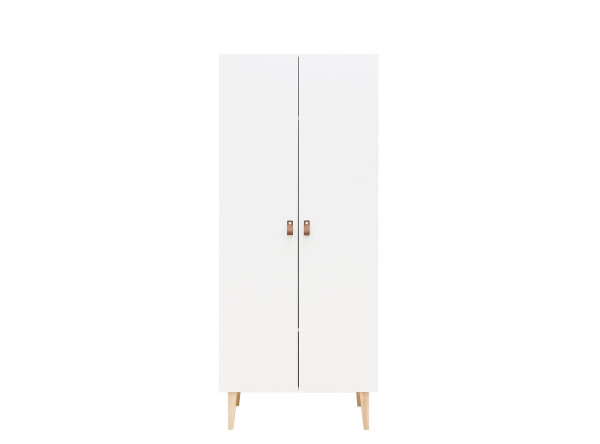 2-door wardrobe Indy White/Natural