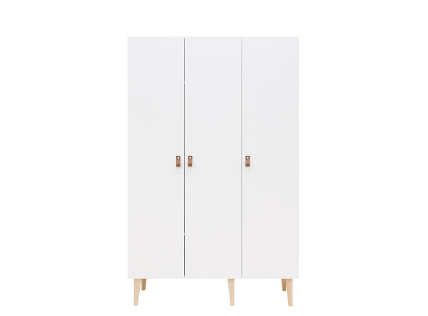 3-door wardrobe Indy White/Natural