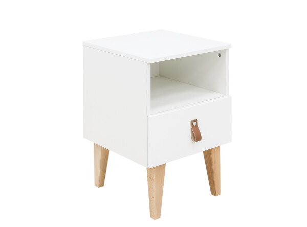 Night table Indy White/Natural