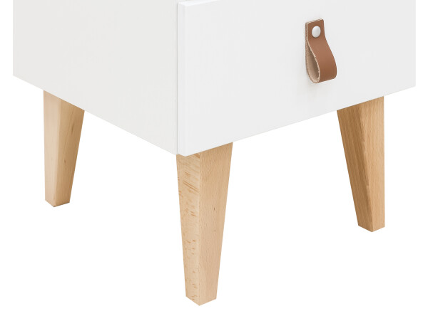 Night table Indy White/Natural