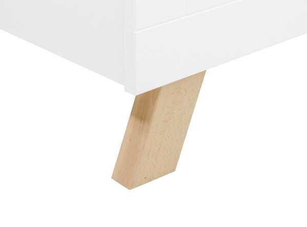 Twin bed 120x200 Lisa White/Natural