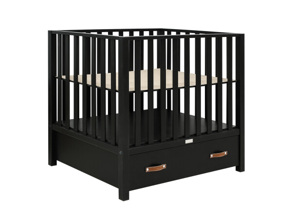 Playpen with drawer Kai Matt Black (excl. wheels)
