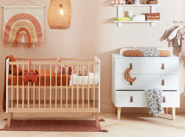 Indy 2-part nursery White/Natural