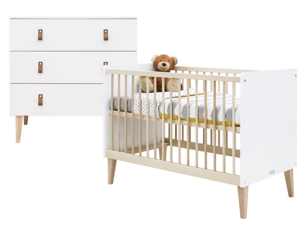 Indy 2-part nursery White/Natural