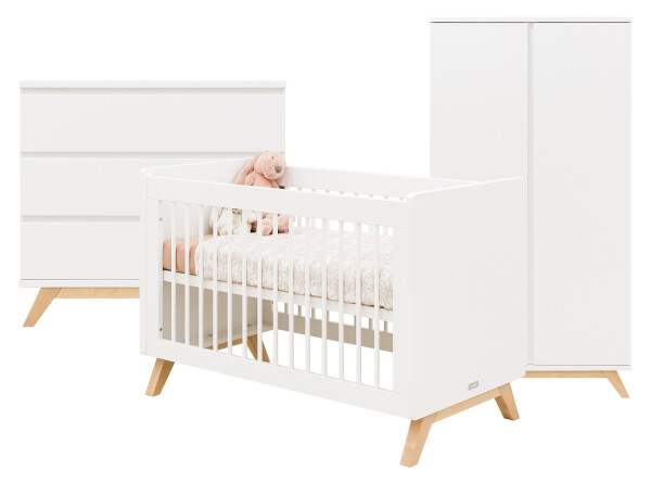 Lynn 3-part nursery gripless White/Natural