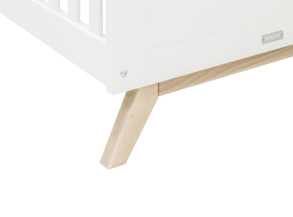 Bedbank 70x140 Fenna Wit/Naturel