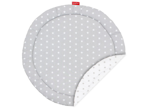 Playpen mat Rondo stars Grey/White