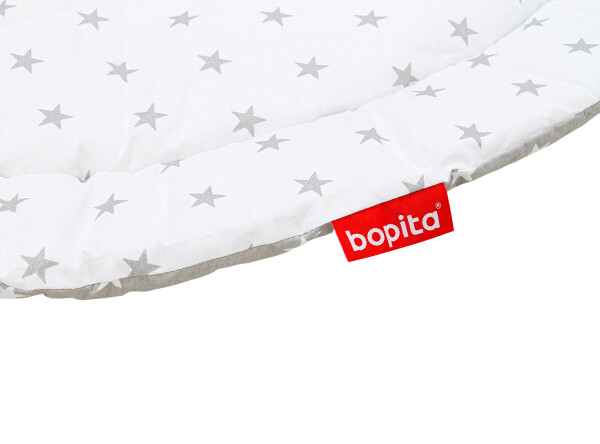 Boxkleed Rondo stars Grijs/Wit