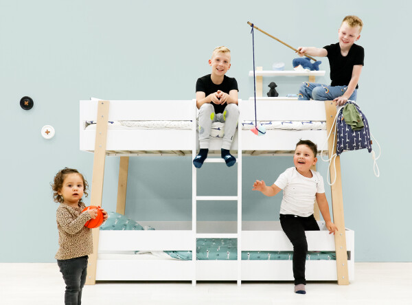 Bunkbed 90x200 Lisa White/Natural