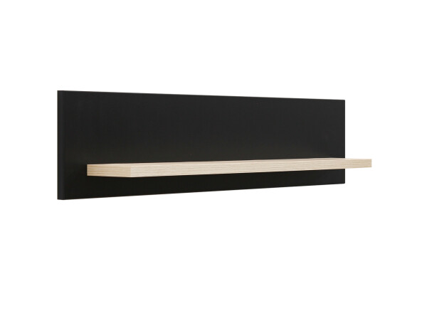 Shelf Floris Matt Black/Natural
