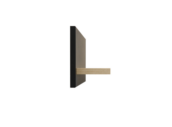 Shelf Floris Matt Black/Natural