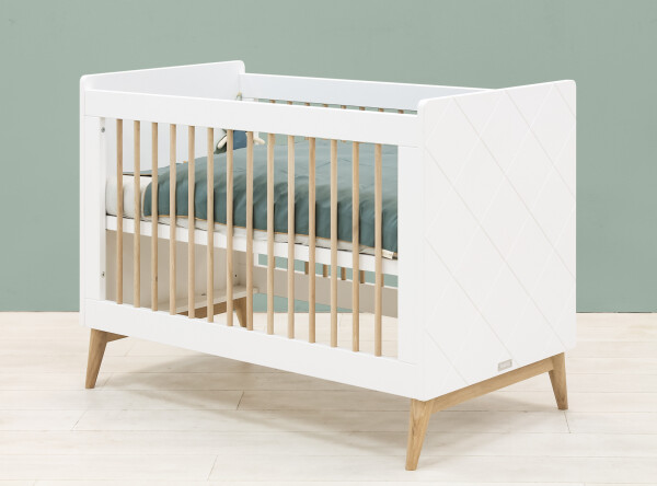 Bed 60x120 Paris White/Oak
