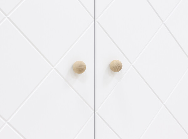 2-door wardrobe Paris White/Oak