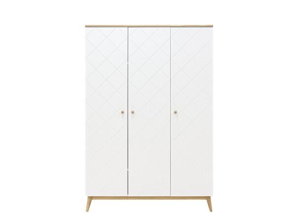 3-door wardrobe Paris White/Oak