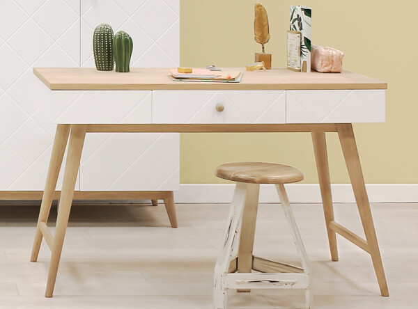Writing desk Paris White/Oak