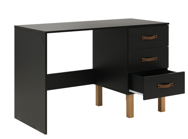 Writing desk Floris Matt Black/Natural