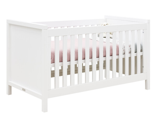 Gitterbett 70x140 umbaubar Corsica Weiß