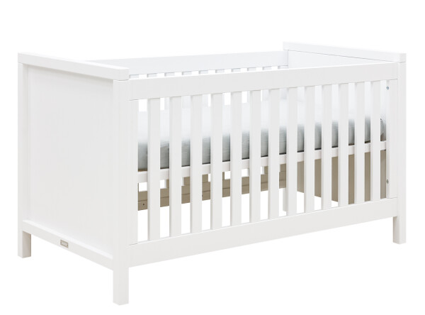 Gitterbett 70x140 umbaubar Corsica Weiß