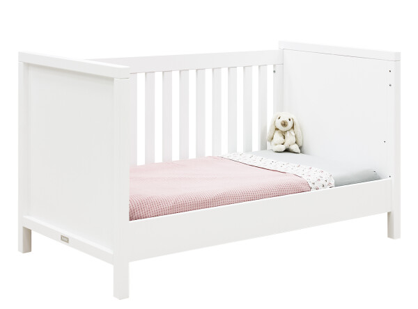 Gitterbett 70x140 umbaubar Corsica Weiß