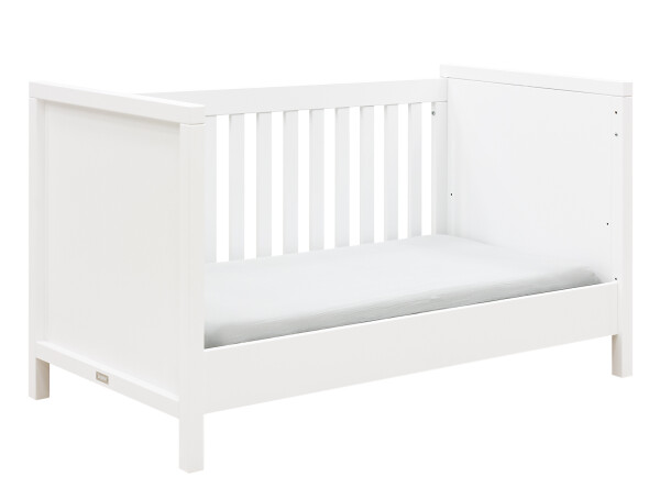Gitterbett 70x140 umbaubar Corsica Weiß