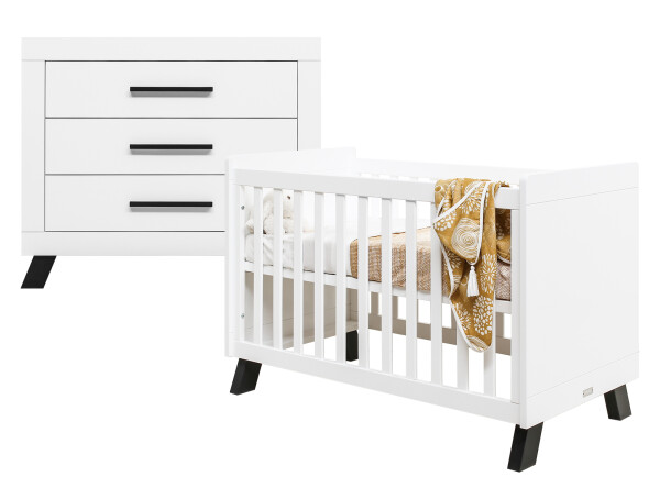 Juno 2-part nursery White/Black