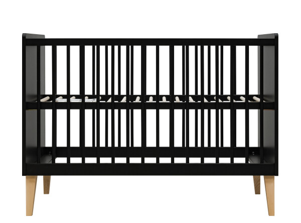 Lena 3-part nursery Matt Black/Natural