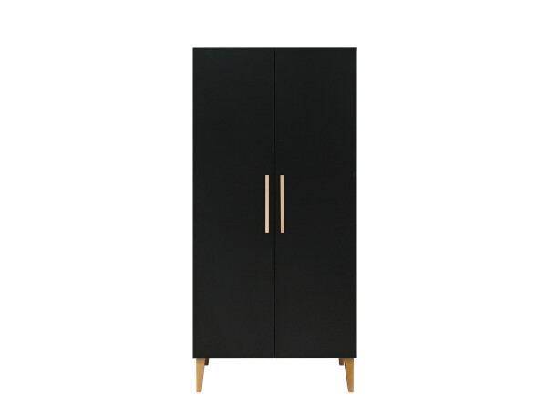 Lena 3-part nursery Matt Black/Natural