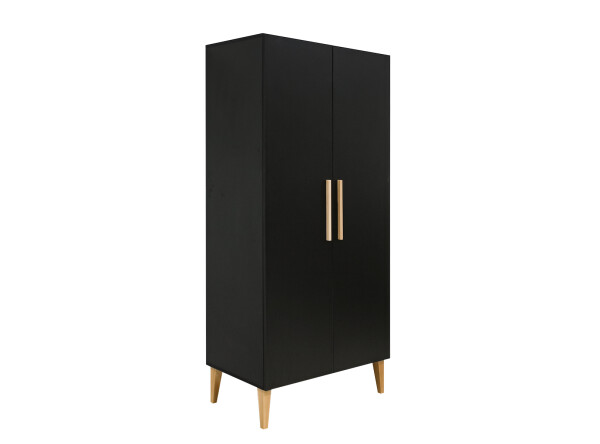 Lena 3-part nursery Matt Black/Natural