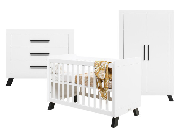 Juno 3-part nursery White/Black
