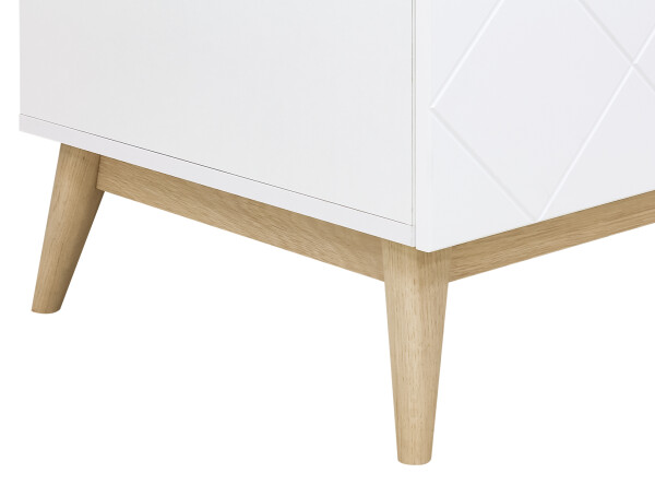 Paris 3-part nursery White/Oak