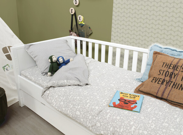 Bench bed 90x200 Nordic White