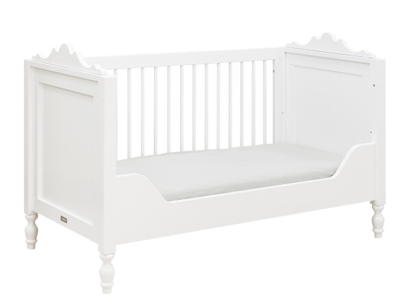 Belle 2 piece nursery furniture set with cot bed White