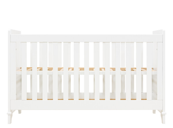 Charlotte 2 piece nursery furniture set with bench bed White