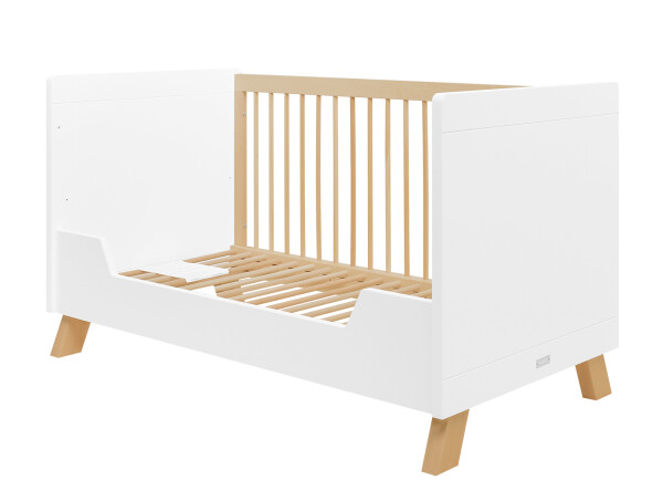 Lisa 2 piece nursery furniture set with bench bed White/Natural