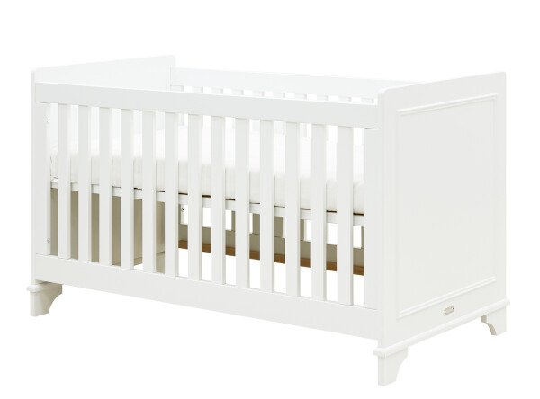 Charlotte 3 piece nursery furniture set with bench bed White
