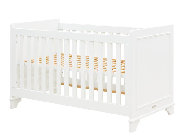 Charlotte 3 piece nursery furniture set with cot bed White