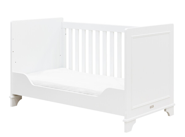 Charlotte 3 piece nursery furniture set with bench bed White