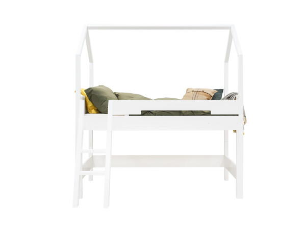 Half high sleeper 90x200 with comfort step Combiflex Home White