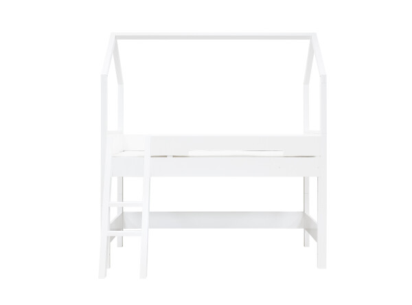 Half high sleeper 90x200 with comfort step Combiflex Home White