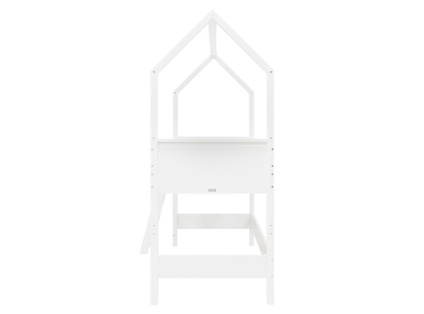 Lit mezzanine mi-hauteur 90x200 avec échelle inclinée Combiflex Home Blanc