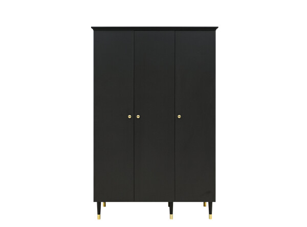 3-door wardrobe Cloë Matt Black