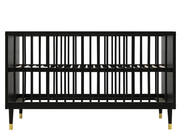 Cloë 2 piece nursery furniture set with bench bed Matt Black