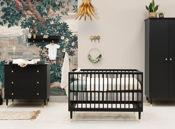 Cloë 3-part nursery Matt Black