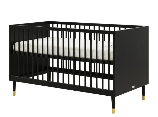 Cloë 3 piece nursery furniture set with cot bed Matt Black
