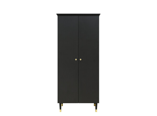 Cloë 3 piece nursery furniture set with bench bed Matt Black